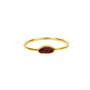 Natural Raw Oval Ruby July Birthstone Ring in 14K Solid Gold, Engagement Ring, Promise Ring, Unique Gift for her by Skosh, Birthstone Ring