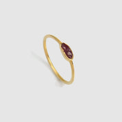 Natural Raw Oval Ruby July Birthstone Ring in 14K Solid Gold, Engagement Ring, Promise Ring, Unique Gift for her by Skosh, Birthstone Ring