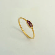 Natural Raw Oval Ruby July Birthstone Ring in 14K Solid Gold, Engagement Ring, Promise Ring, Unique Gift for her by Skosh, Birthstone Ring