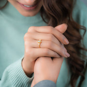 1 Carat Hexagon Elegance White Grey Hexagon Kite Diamond Ring, Unique Engagement Ring, Rings For Her In 14K Solid Gold