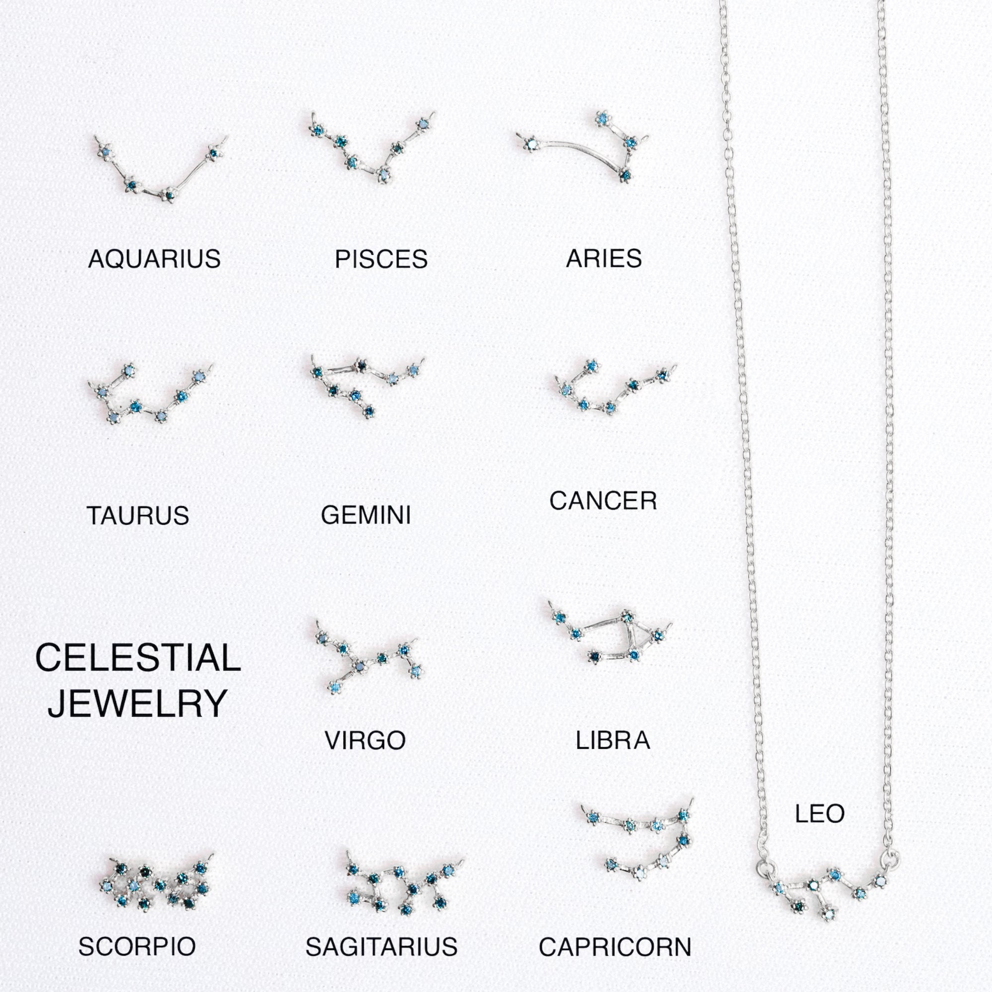 Capricorn Blue Diamond Bracelet