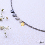 Sideways Initial Letter necklace