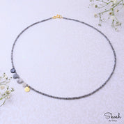 Sideways Initial Letter necklace