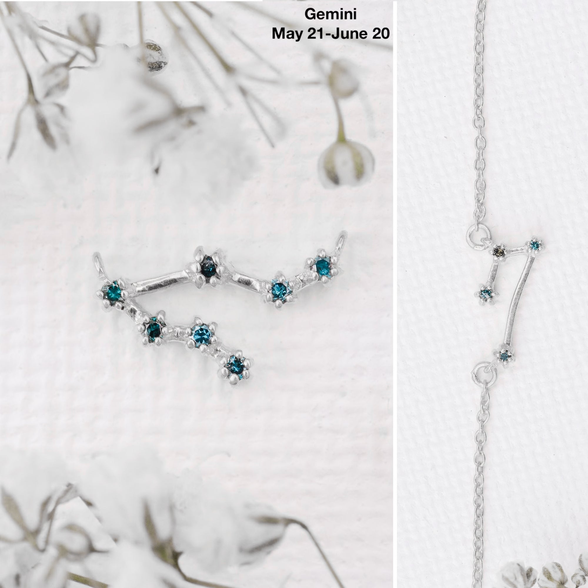 Gemini Blue Diamond Bracelet
