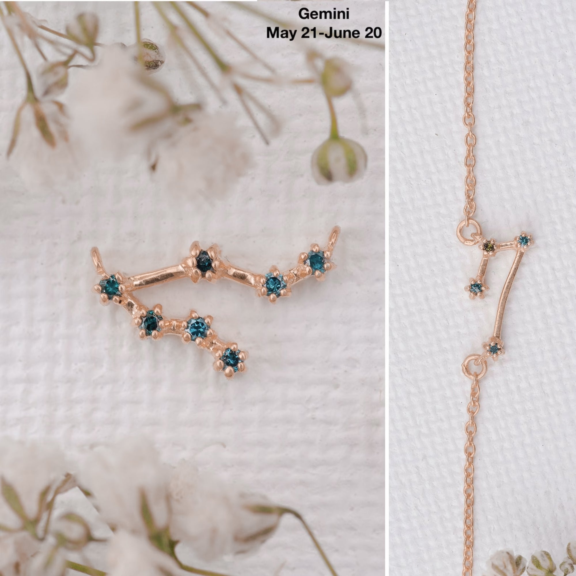 Gemini Blue Diamond Bracelet