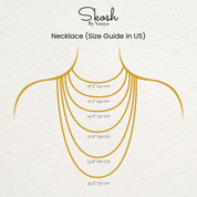 Blue Diamond Dainty Necklace