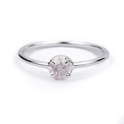 Earth Mined Pink Round Brilliant Cut Diamond Ring For Her
