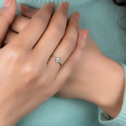 Earth Mined Pink Round Brilliant Cut Diamond Ring For Her