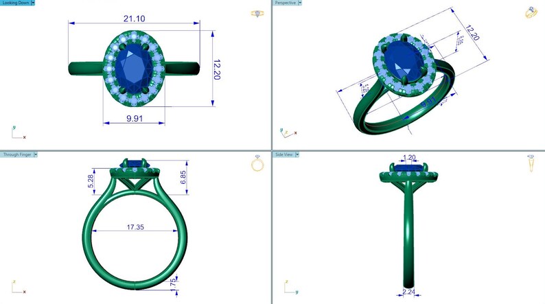 Oval Lab Grown Diamond Halo Engagement Ring, Solitaire Ring, IGI Certified 1.50 TCW Oval Cut Wedding Ring, 0.5 - 4 CTW Diamond