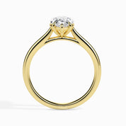 Lab Grown Diamond Solitaire Ring, IGI Certified 1.50 TCW Pear Cut Wedding Ring, E/VVS2 0.50 - 4 CTW Diamond, Engagement Ring