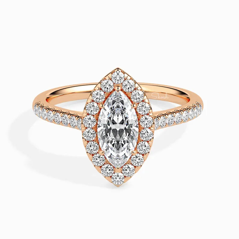 2 Carat Marquise Diamond Solitaire Ring