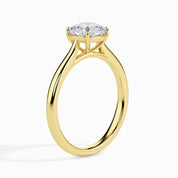2 Carats Square Cushion Cut Lab Grown Diamond Solitaire Wedding Ring