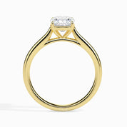 2 Carats Square Cushion Cut Lab Grown Diamond Solitaire Wedding Ring