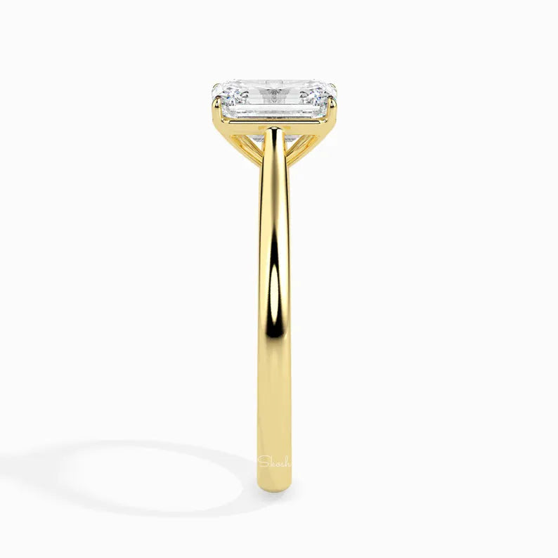 2 Carats Emerald Cut Engagement Wedding Ring