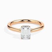 2 Carats Emerald Cut Engagement Wedding Ring