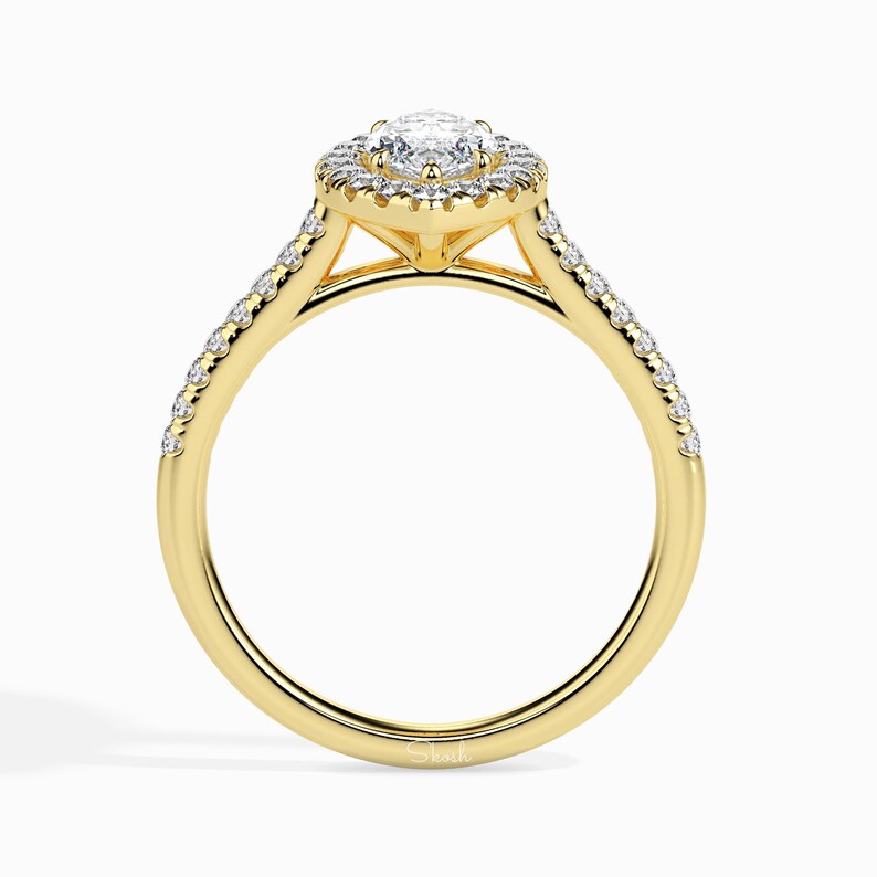 1.50 CTW Marquise Diamond Solitaire Ring, IGI Certified Lab Grown 0.5 - 4 CTW Diamonds, Engagement Wedding Ring, 14k Gold Jewelry