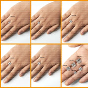 5 TCW Princess Cut Lab Grown Diamond Wedding Ring