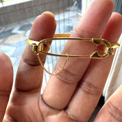 Safety Pin Cuff Bracelet
