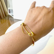 Safety Pin Cuff Bracelet