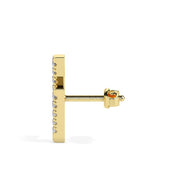 Lighting Bolt Diamond Stud Earrings