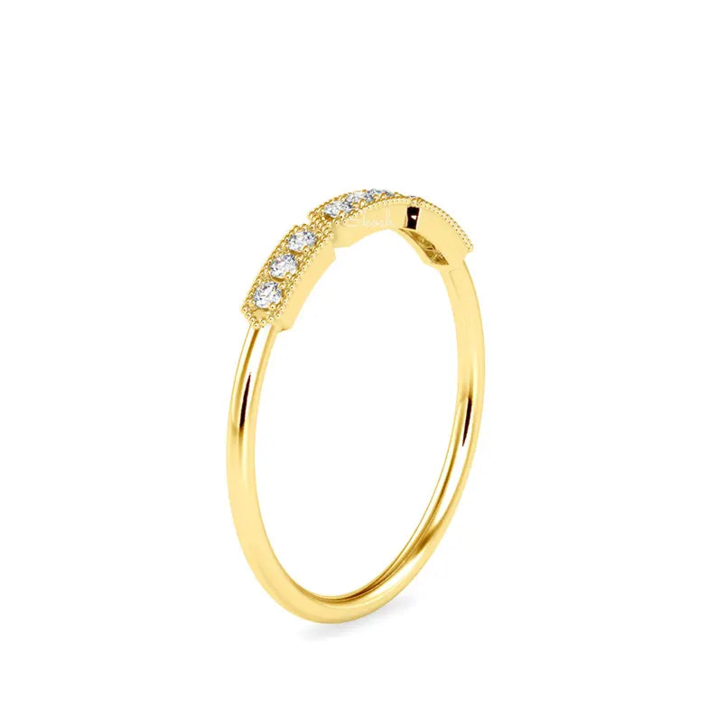 Unique 10k/14k Solid Wedding Ring