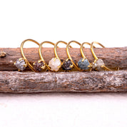 1 CTW Grey Diamond Stacking Dainty Engagement Ring