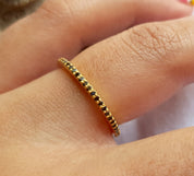 Handmade Black Diamond Stacking Eternity Ring /925 Silver