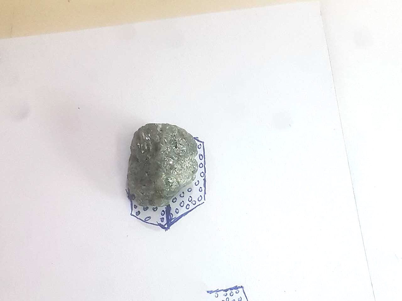 Oversized Raw Gray Diamond Cocktail Ring