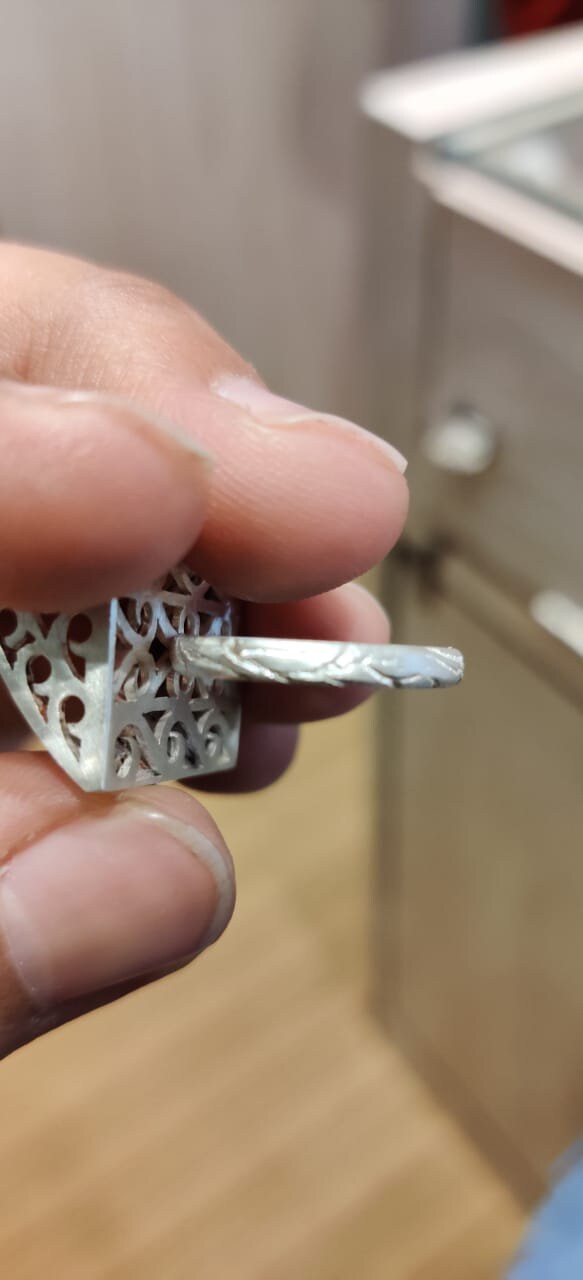 Oversized Raw Gray Diamond Cocktail Ring