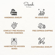 Salt and Pepper Hexagon Solitaire Engagement Ring