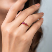 Raw Ruby Multi-Stone Ring