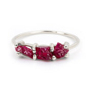 Raw Ruby Multi-Stone Ring