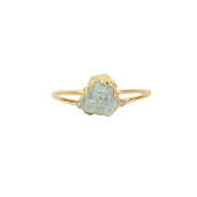 Raw Blue Aquamarine Ring