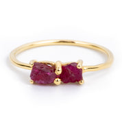 Raw Ruby Stackable Ring