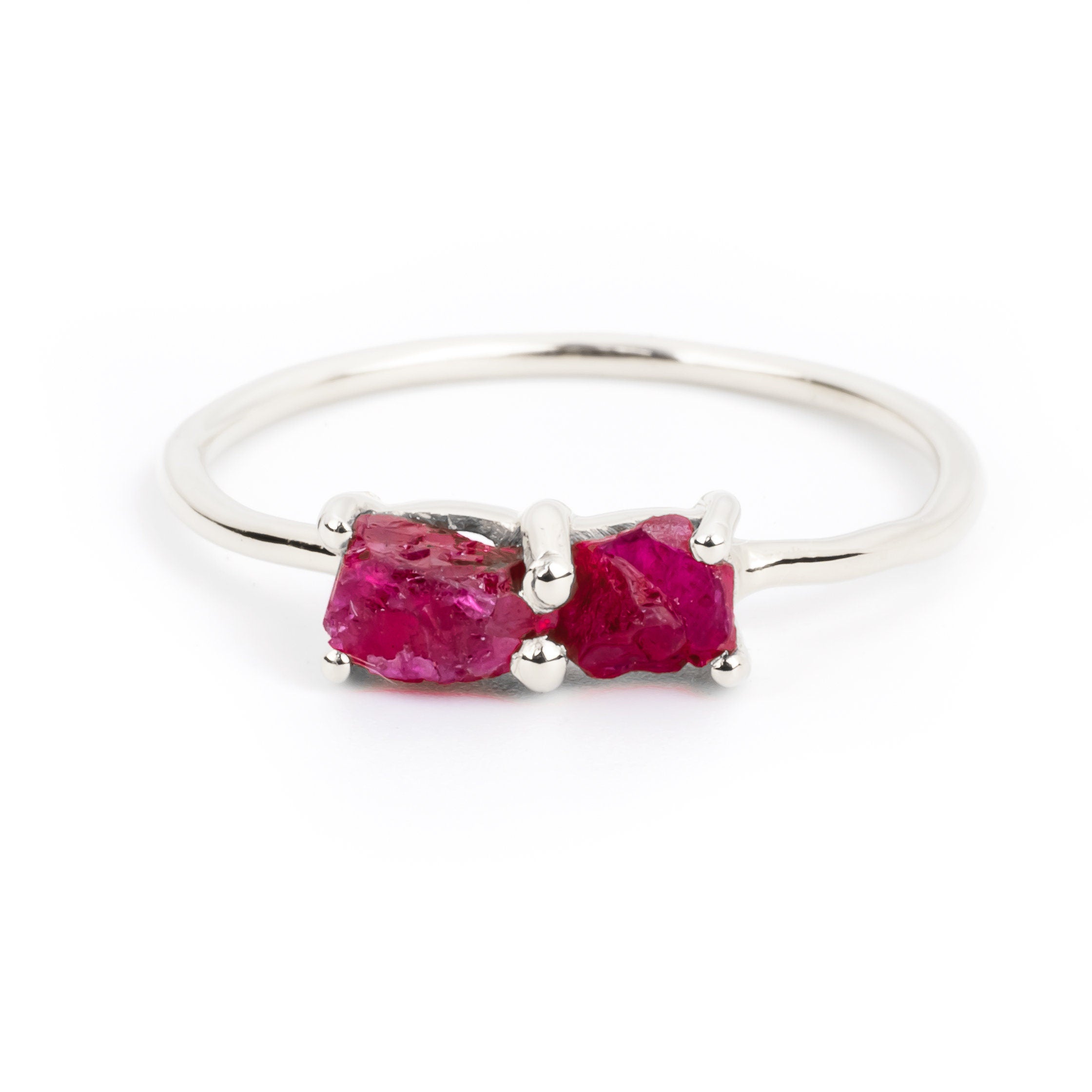 Raw Ruby Stackable Ring