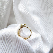 Yellow Raw Diamond Chunky Boho Style Solitaire Statement Ring