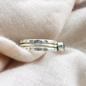 Raw Rough Brown Diamond Solitaire Ring