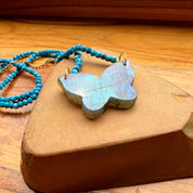 Butterfly Labradorite Pendant Necklace