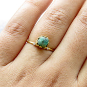 Natural Raw Emerald Ring