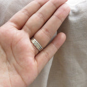 Raw Rough Brown Diamond Solitaire Ring