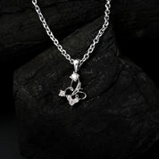 Lab Grown Diamond Butterfly Charm Pendant Necklace