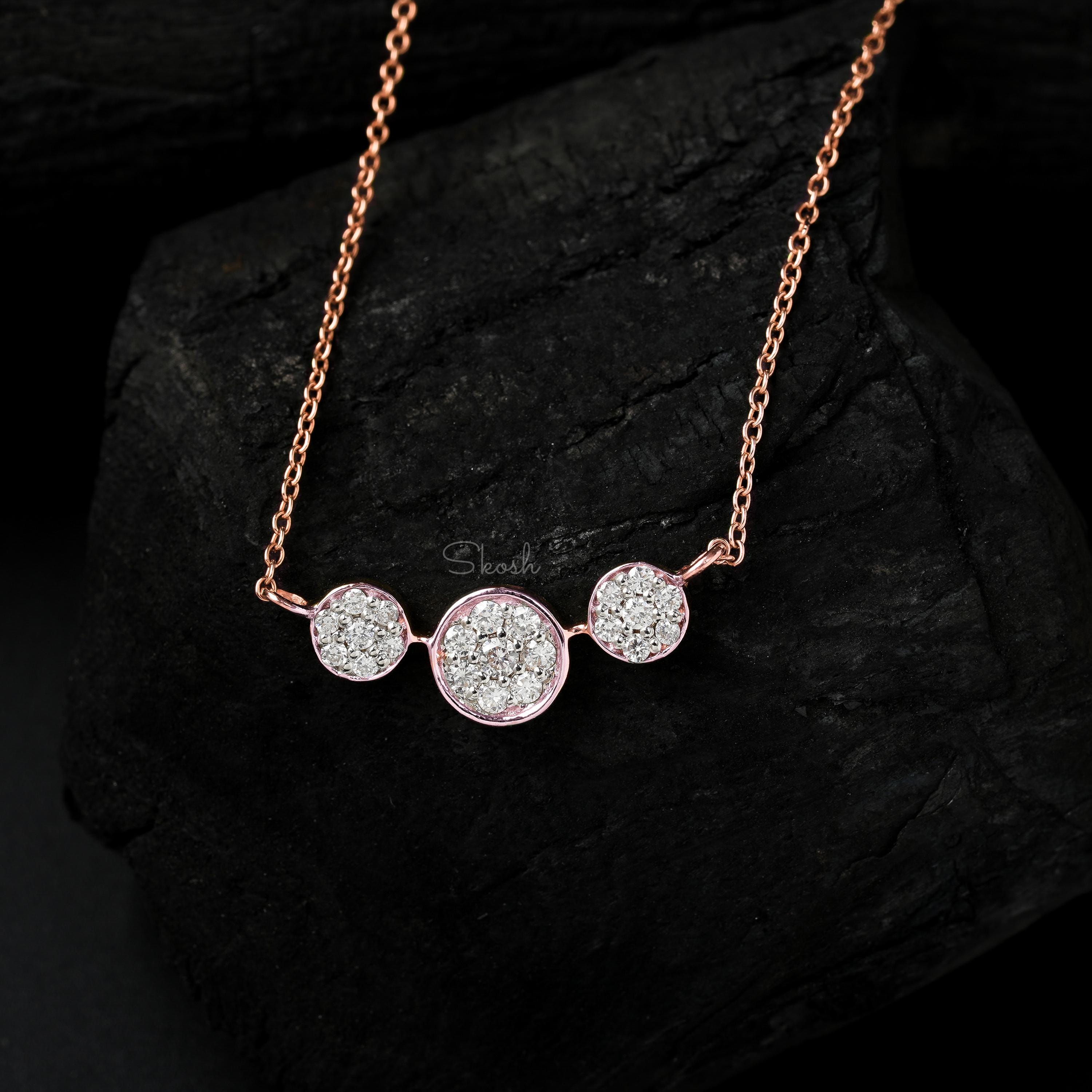 Round Diamond Pendant Necklace