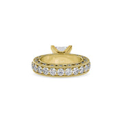 4.5 TCW Princess Cut Lab Grown Diamond Solitaire Engagement Ring