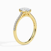 1.50 tcw Oval Cut Lab Grown Diamond Engagement Solitaire Wedding Ring
