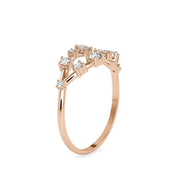 Minimal Evil Eye Shape Lab Grown Diamond Ring