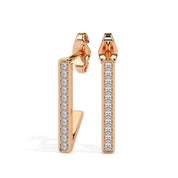 Lab Grown Diamonds Small Hoop Earrings