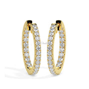 Lab Grown Diamonds Small Hoop Earrings