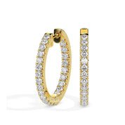 Lab Grown Diamonds Small Hoop Earrings