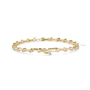 Round Cut Solitaire Diamond Tennis Bracelet