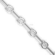Round Cut Solitaire Diamond Tennis Bracelet